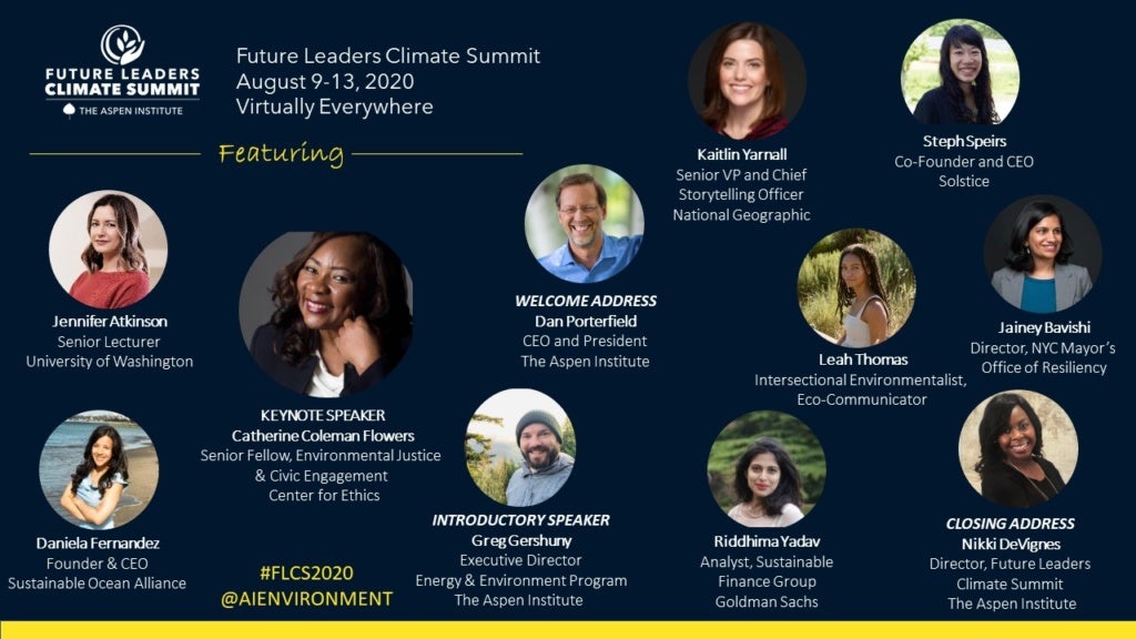 Future Leaders Climate Summit 2020 The Aspen Institute