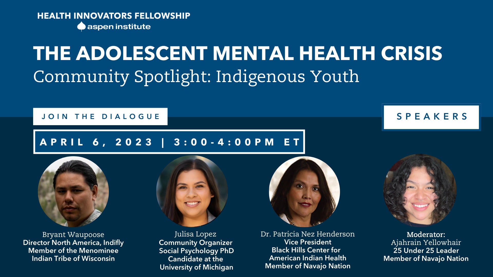 Community Spotlight: Indigenous Youth | Adolescent Mental Health Crisis Dialogue Series