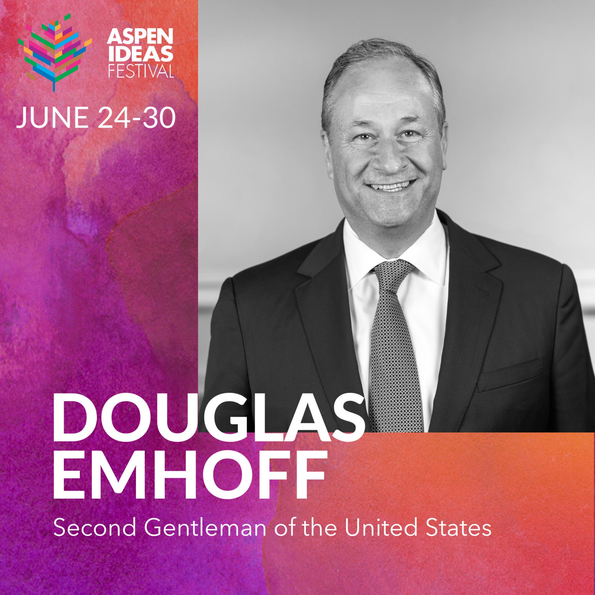 Second Gentleman of the United States Douglas Emhoff to Appear at Aspen