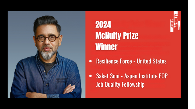 Job Quality Fellow Saket Soni Awarded 2024 McNulty Prize