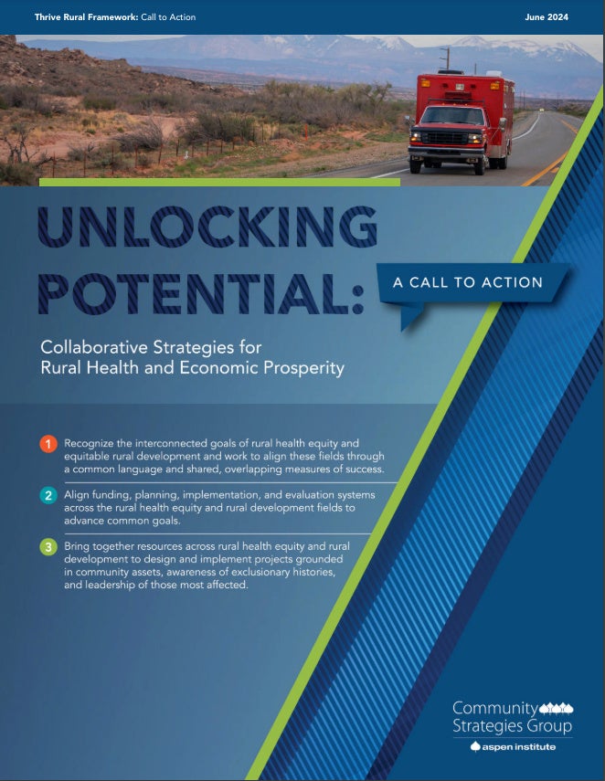 Three Principles for Bridging Rural Health and Prosperity - The Aspen ...