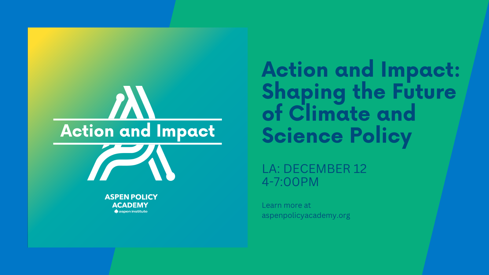 Shaping the Future of Climate and Science Policy